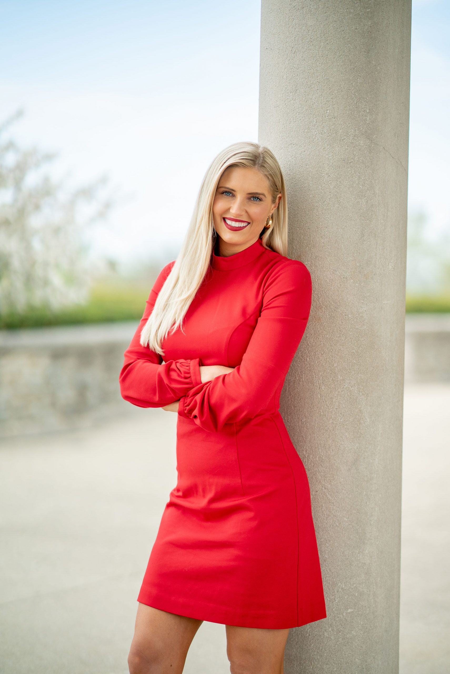 Red dress